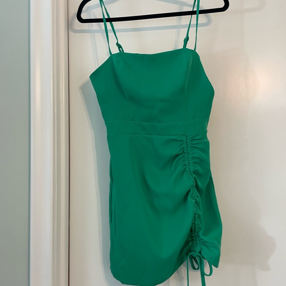 Green cocktail dress